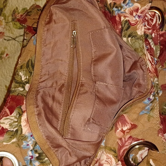 Corduroy Floral Shoulder Bag - Picture 11 of 14